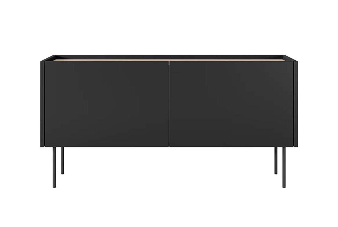 TV galdiņš Bogart Desin 120 2D1SZ, melns cena un informācija | TV galdiņi | 220.lv