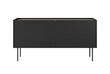 TV galdiņš Bogart Desin 120 2D1SZ, melns cena un informācija | TV galdiņi | 220.lv