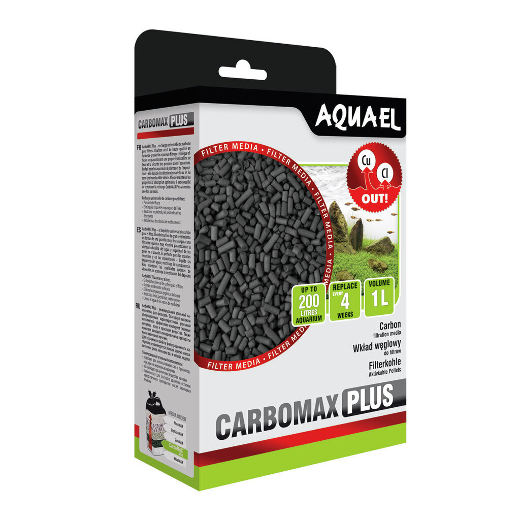 Filtra kasetne Aquael Carbomax Plus cena un informācija | Akvāriji un aprīkojums | 220.lv