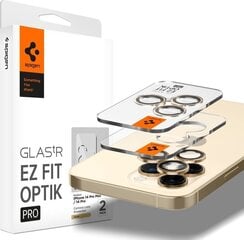 Kameras aizsardzība Spigen Optik Apple iPhone 14 Pro cena un informācija | Ekrāna aizsargstikli | 220.lv