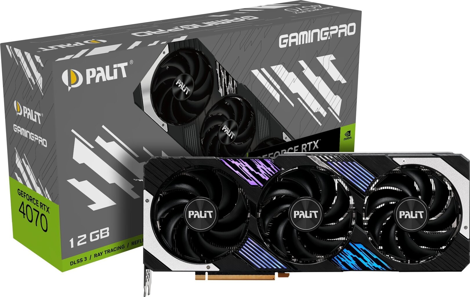 Palit GeForce RTX 4070 GamingPro (NED4070019K9-1043A) cena un informācija | Videokartes (GPU) | 220.lv