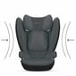 Cybex mašīnas sēdeklis Solution B I-Fix, 15-50 kg, Steel Grey cena un informācija | Autokrēsliņi | 220.lv