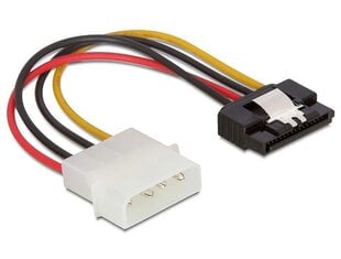 Delock Cable Power SATA HDD > Molex 4 pin male with metal clip straight 15cm cena un informācija | Kabeļi un vadi | 220.lv