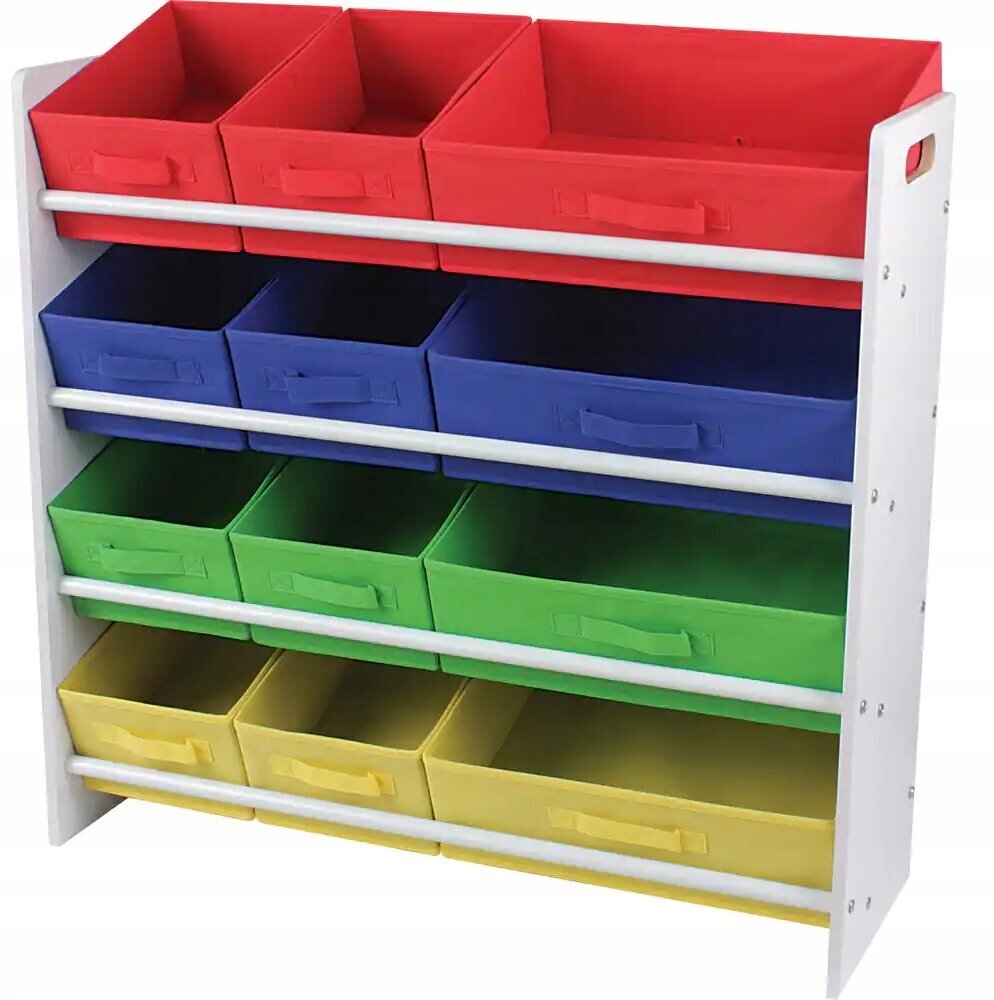 Rotaļlietu plaukts-organizators multicolor cena un informācija | Plaukti bērnu istabai | 220.lv