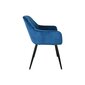 Velūra krēslu komplekts, 2 gab., zils цена и информация | Virtuves un ēdamistabas krēsli | 220.lv
