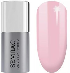 Hibrīda nagu laka Semilac One Step Barely Pink, 5 ml цена и информация | Лаки для ногтей, укрепители | 220.lv