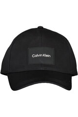 CALVIN KLEIN vīriešu melna cepure ar nagu Must cap цена и информация | Мужские шарфы, шапки, перчатки | 220.lv