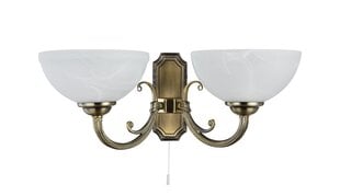 Maytoni Classic sienas lampa Herbert ARM015WL-02BZ Bronza cena un informācija | Sienas lampas | 220.lv