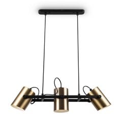 Lampa Maytoni Modern Elori MOD079PL-03BBS Melns un misiņš cena un informācija | Griestu lampas | 220.lv