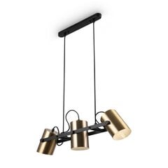 Lampa Maytoni Modern Elori MOD079PL-03BBS Melns un misiņš cena un informācija | Griestu lampas | 220.lv