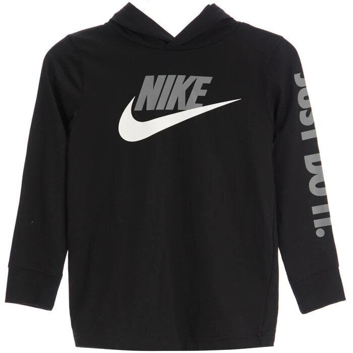 Nike bērnu sporta krekls 86K662*023, melns 825664843837 cena un informācija | Zēnu jakas, džemperi, žaketes, vestes | 220.lv