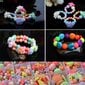 Bērnu radošais komplekts no akrila pērlēm rotu izgatavošanai DIY 24 veidu цена и информация | Attīstošās rotaļlietas | 220.lv