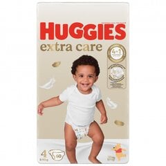 Autiņbiksītes Huggies Soft 4(8-14kg) Mega, 60 gab. cena un informācija | Autiņbiksītes | 220.lv