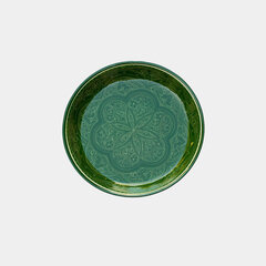 Uzbeku šķīvis - Ljagan Rištan 32 cm zaļš цена и информация | Посуда, тарелки, обеденные сервизы | 220.lv