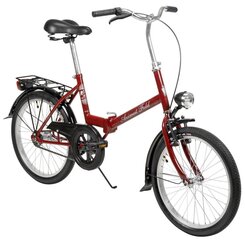 Saliekams velosipēds Azimut Fold 20" 2023, sarkans cena un informācija | Velosipēdi | 220.lv