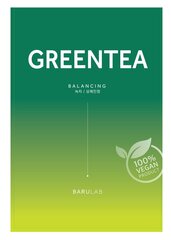 Маска для лица с экстрактом зеленого чая Barulab The Clean Vegan, 23г цена и информация | Маски для лица, патчи для глаз | 220.lv