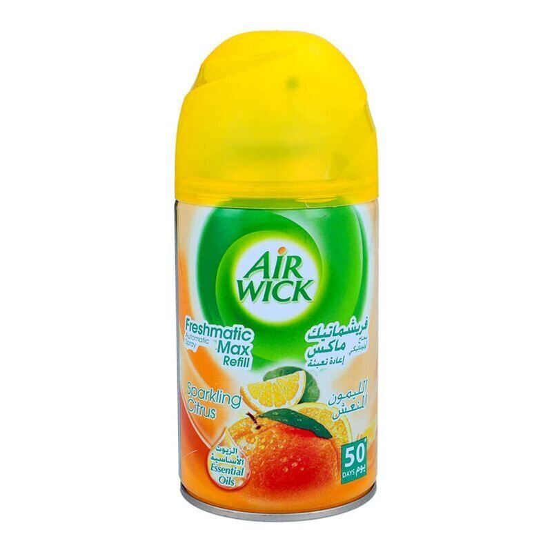 Gaisa atsvaidzinātāja pildviela Air Wick Fresh Matic Refill citrusaugļu 250 ml. 6 gab. iepakojumā цена и информация | Gaisa atsvaidzinātāji | 220.lv