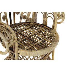 Садовое кресло DKD Home Decor Натуральный полиэстер ротанг (96 x 66 x 145 cm) цена и информация |  Садовые стулья, кресла, пуфы | 220.lv