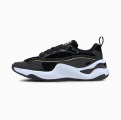 Puma Sievietes Rise Nu Charlotte 374338-01 Trainers Melns Black/Golden UK - UK 7.5, US - US 10, EUR - EUR 41, AU - AU 10 cena un informācija | Sporta apavi sievietēm | 220.lv