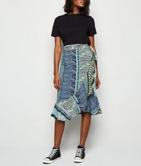 JDY By Only Sievietes Jdysusie Midi Wrap Denim Wun 15200718 Midi Skirts Krāsains 42 cena un informācija | Svārki | 220.lv