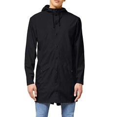 Rains Uniseks Long Jacket 1202 Rain Coats  Melns XS/S цена и информация | Мужские куртки | 220.lv