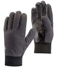 Black Diamond Uniseks Midweight Softshell 801041 Ski Gloves Pelēks Tumši pelēks S cena un informācija | Slēpošanas apģērbs | 220.lv