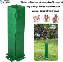 Koka stumbra aizsardzība Superb Symbols, augstums 114 cm, zaļš, 5 gab. cena un informācija | Dārza instrumenti | 220.lv