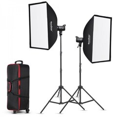 Godox SL100D LED Video Light Two Light KIT Studiju Gaismas komplekts cena un informācija | Apgaismojums fotografēšanai | 220.lv