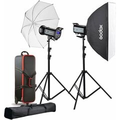 Godox QS600II High Performance KIT Studiju Gaismas komplekts cena un informācija | Apgaismojums fotografēšanai | 220.lv