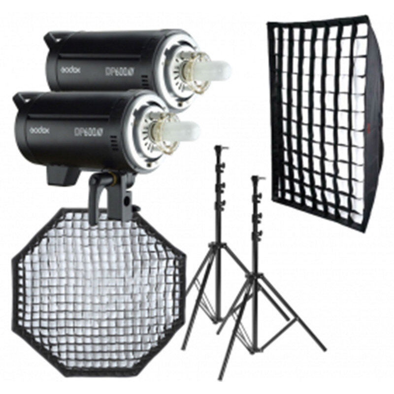 Godox DP600III Duo KIT Studiju Gaismas komplekts cena un informācija | Apgaismojums fotografēšanai | 220.lv