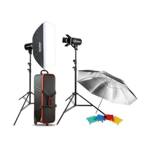 Godox Studio KIT E300-D Studiju Gaismas komplekts cena un informācija | Apgaismojums fotografēšanai | 220.lv