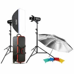 Godox Studio Kit E250-F Studiju Gaismas komplekts cena un informācija | Apgaismojums fotografēšanai | 220.lv