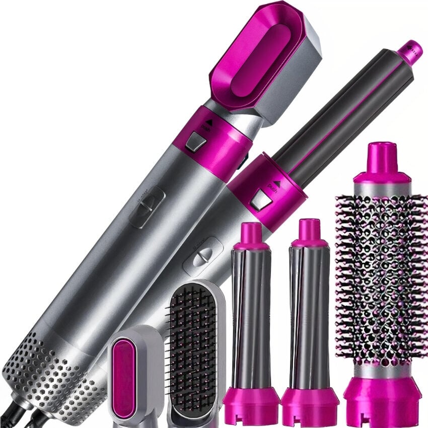 Matu žāvētājs Curling Iron taisnotāju komplekts 5in1 цена и информация | Matu veidotāji, taisnotāji | 220.lv