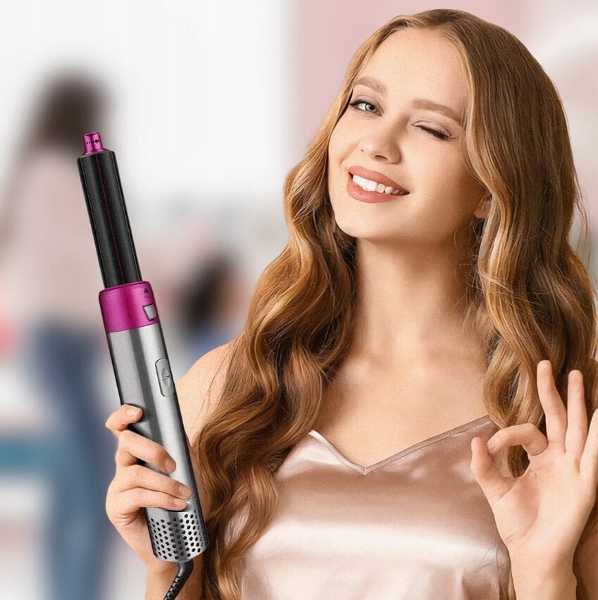 Matu žāvētājs Curling Iron taisnotāju komplekts 5in1 cena un informācija | Matu veidotāji, taisnotāji | 220.lv