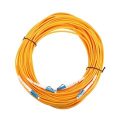 Extralink LC/UPC-LC/UPC | Patchcord | Single Mode, Duplex, G652D, 3mm, 0,5m cena un informācija | Kabeļi un vadi | 220.lv