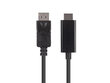 Kabelis Display Port uz HDMI Lanberg CA-DPHD-11CC-0030-BK 3 m cena un informācija | Kabeļi un vadi | 220.lv