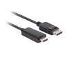 Kabelis Display Port uz HDMI Lanberg CA-DPHD-11CC-0030-BK 3 m cena un informācija | Kabeļi un vadi | 220.lv