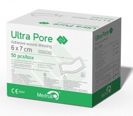 Ultra Pore brūču pārsējs sterils, pašlīmējošs 6x7cm 50gab. Medrull цена и информация | Первая помощь | 220.lv