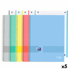 Piezīmju grāmatiņu komplekts Oxford A4+ Daudzkrāsains 120 Loksnes (5 gb.) cena un informācija | Burtnīcas un papīra preces | 220.lv