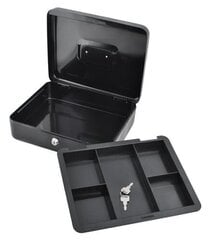Metāla naudas kaste - seifs, 300x240x90 mm cena un informācija | Seifi | 220.lv