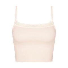 Топ женский ночной Triumph Sloggi Go Ribbed Crop Top 7613142361668, белый цена и информация | Женские пижамы, ночнушки | 220.lv