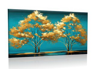 Glezna Gold Trees цена и информация | Картины | 220.lv