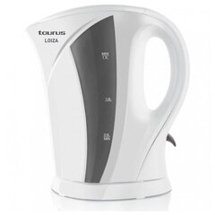 Чайник Taurus LOIZA 2000 W Белый/Серый (1,7 L) цена и информация | Электрочайники | 220.lv