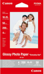 Canon fotopapīrs GP-501 10x15 Glossy 200g 50 lapas cena un informācija | Kancelejas preces | 220.lv