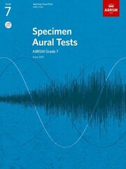 Specimen Aural Tests, Grade 7 with 2 CDs: new edition from 2011 New edition cena un informācija | Mākslas grāmatas | 220.lv