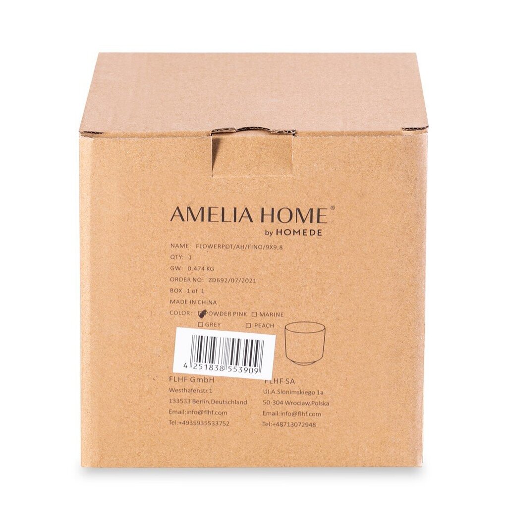 Amelia Home puķu pods 9,8 cm cena un informācija | Puķu podi | 220.lv