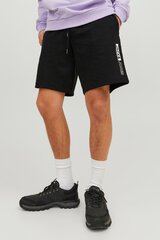 Auduma šorti JACK &amp; JONES 12225143BLACK-M цена и информация | Мужские шорты | 220.lv