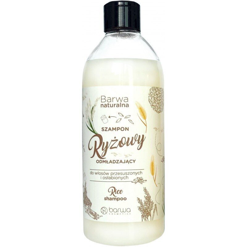 Rīsu šampūns sausiem un novājinātiem matiem Barwa, 500 ml цена и информация | Šampūni | 220.lv