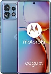 Motorola Edge 40 Pro PAWE0005SE 5G Dual SIM 12/256GB, Lunar Blue цена и информация | Мобильные телефоны | 220.lv