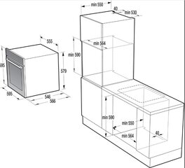 Cepeškrāsns Gorenje BOP798S37BG цена и информация | Духовки | 220.lv